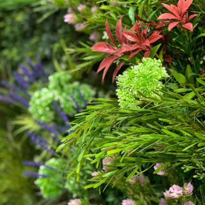 Indoor/Outdoor Siren Red Artificial Green Wall Customization & Finishing Kit