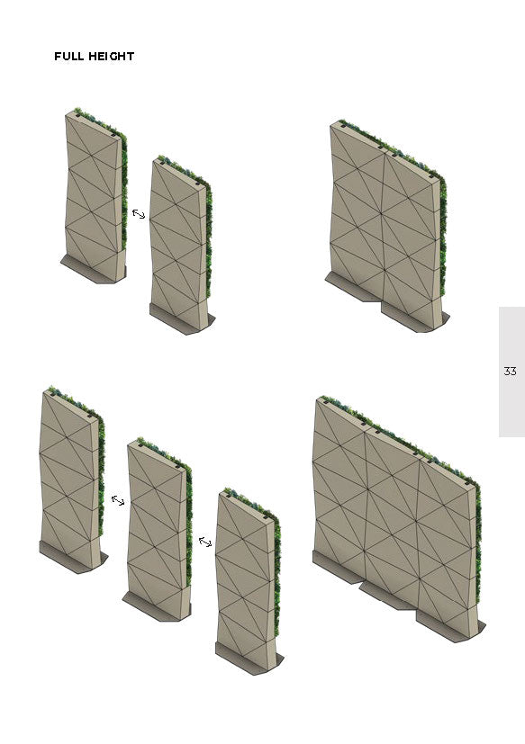 Foliascreen Full Height Size 81.69"h x 32.51"w