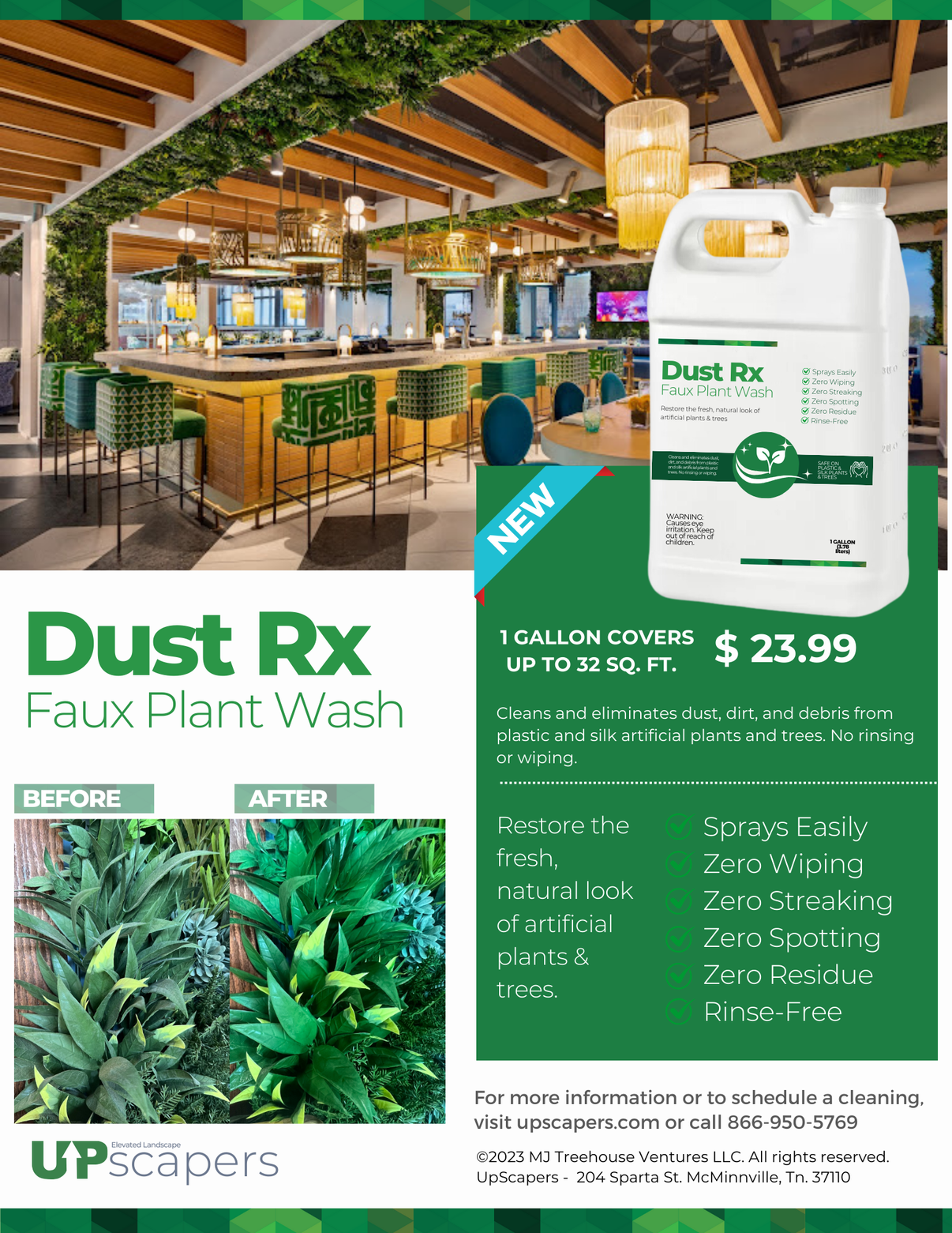 Dust RX Artificial Plant Cleaner upscapers